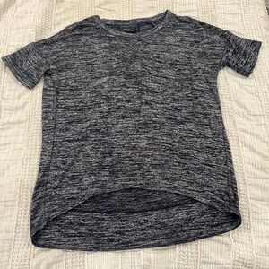 rag & bone/JEAN Marled Blue Short Sleeve Tunic Top Size M